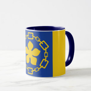 Tasse mit der Flagge von Hamilton, Ontario