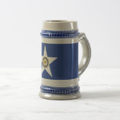 Tasse mit der Flagge von Houston City, Texas, USA (VorderseiteRechts)