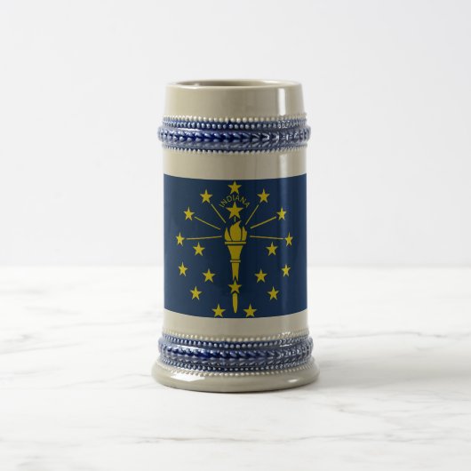 Tasse mit der Flagge von Indiana Staat - USA (Mittel)