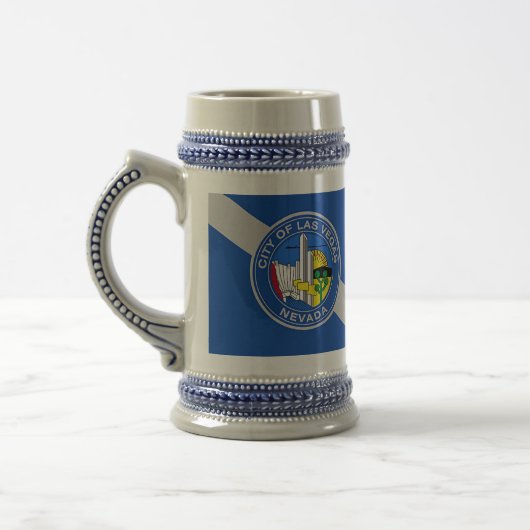 Tasse mit der Flagge von Las Vegas City, USA (Links)