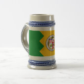 Tasse mit der Flagge von Los Angeles, Kalifornien (Vorderseite Links)