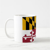 Tasse mit der Flagge von Maryland Staat - USA (Links)