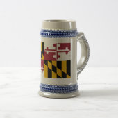 Tasse mit der Flagge von Maryland Staat - USA (VorderseiteRechts)