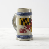 Tasse mit der Flagge von Maryland Staat - USA (Vorderseite Links)