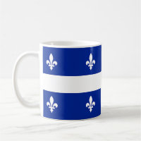 Tasse mit der Flagge von Quebec, Kanada