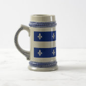Tasse mit der Flagge von Quebec, Kanada (Links)