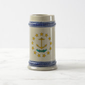 Tasse mit der Flagge von Rhode Island Staat - USA (Mittel)