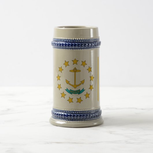 Tasse mit der Flagge von Rhode Island Staat - USA (Mittel)