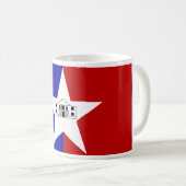 Tasse mit der Flagge von San Antonio, USA (VorderseiteRechts)
