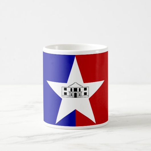 Tasse mit der Flagge von San Antonio, USA (Mittel)