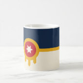 Tasse mit der Flagge von Tulsa, Oklahoma (Mittel)