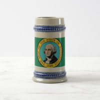 Tasse mit der Flagge von Washington Staat - USA