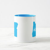 Tasse mit der Form des Bundesstaates Oregon (Zentrum)