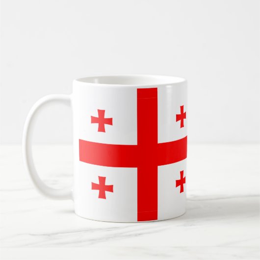 Tasse mit der georgischen Flagge (Links)