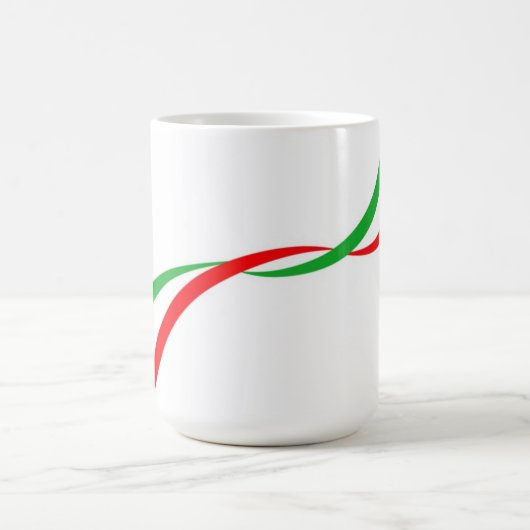 Tasse mit der italienischen Flagge (Mittel)