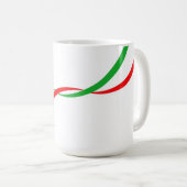 Tasse mit der italienischen Flagge (VorderseiteRechts)