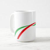 Tasse mit der italienischen Flagge (Vorderseite Links)