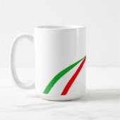 Tasse mit der italienischen Flagge (Links)