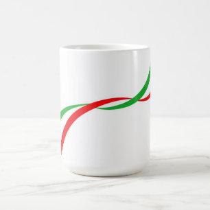 Tasse mit der italienischen Flagge