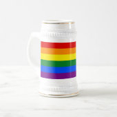 Tasse mit der LGBT-Flagge von Rainbow (Vorderseite Links)