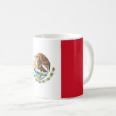 Tasse mit der mexikanischen Flagge (VorderseiteRechts)
