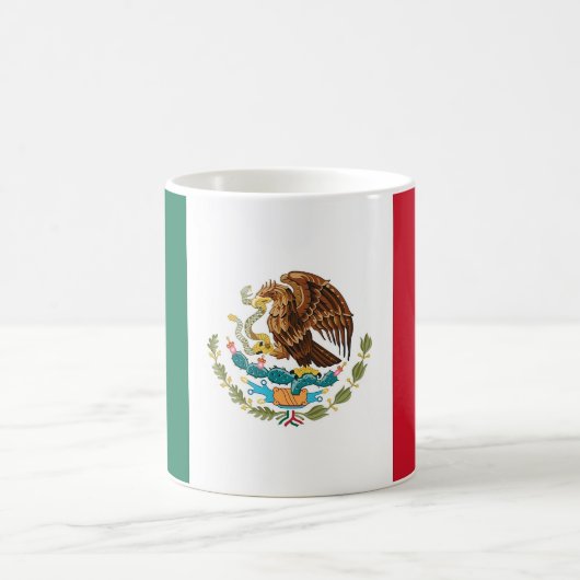 Tasse mit der mexikanischen Flagge (Mittel)