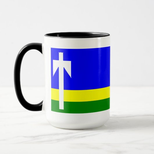 Tasse mit der nächsten Flagge des Washingtoner Sta (Links)