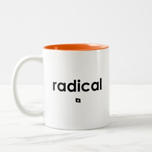 Tasse mit der rechten Radikaldefinition (Links)