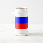 Tasse mit der russischen Flagge (Vorderseite Links)