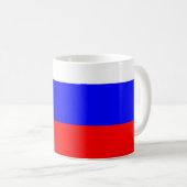 Tasse mit der russischen Flagge (VorderseiteRechts)