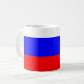 Tasse mit der russischen Flagge (Vorderseite Links)