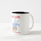 Tasse mit der Schrift (VorderseiteRechts)