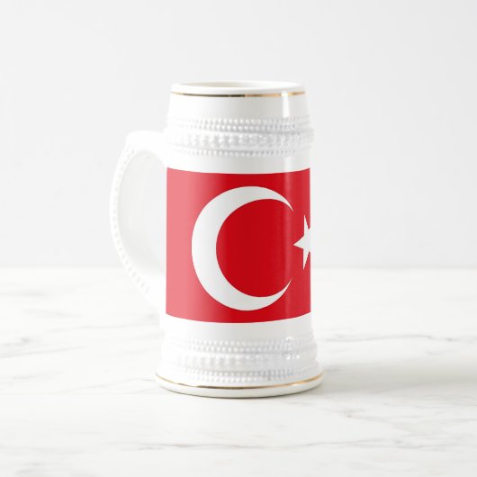 Tasse mit der türkischen Flagge (Vorderseite Links)