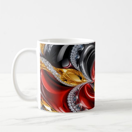 Tasse mit deutschem Farbdesign (Links)