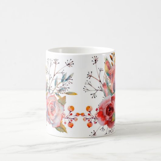 Tasse mit doppelter Blume (Mittel)