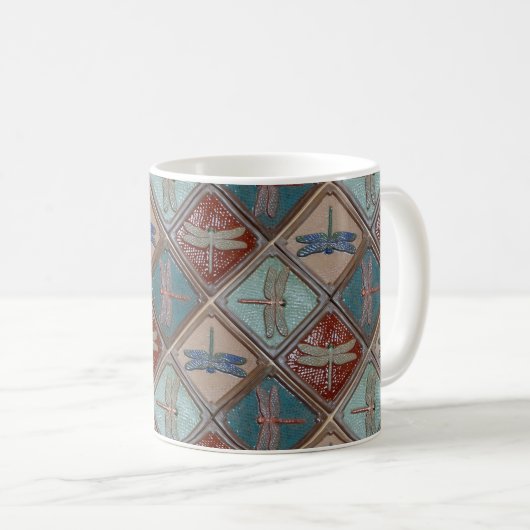 Tasse mit Dragonfly Design (VorderseiteRechts)