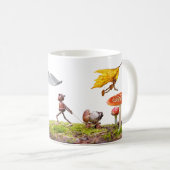 Tasse mit Eichelfen im Wald (VorderseiteRechts)