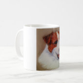Tasse mit einem Bild eines Jack-Russell-Terriers (Vorderseite Links)
