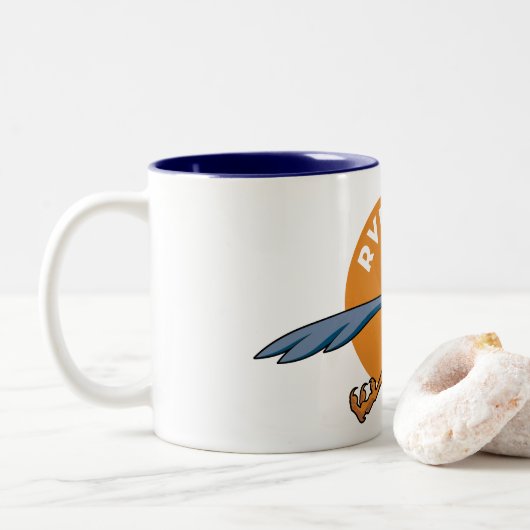 Tasse mit einem breiten Cartoon-Logo (Mit Donut)
