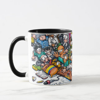 Tasse mit einem Cartoon über Kolombia