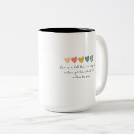 TASSE MIT EINEM EINFACHEN UND SCHÖNEN WORTEN