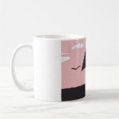 Tasse mit einem Silhouette-Schirm (Links)