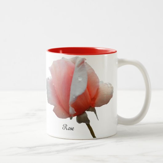 Tasse mit einem Single Reddish Rose (Rechts)