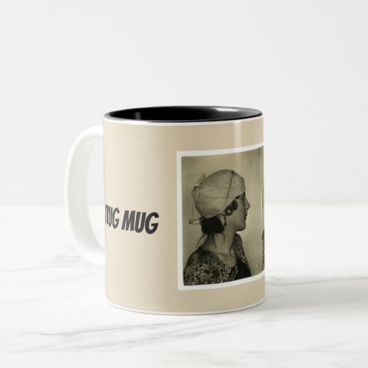 Tasse mit einem Verbrecher (Vorderseite Links)