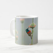 Tasse mit einer Fotografie eines sunbird (Vorderseite Links)