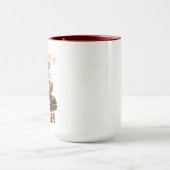 Tasse mit einer niedlichen Ratte (Zentrum)