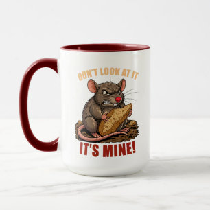 Tasse mit einer niedlichen Ratte
