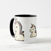 Tasse mit Einhorndesign (Vorderseite Links)