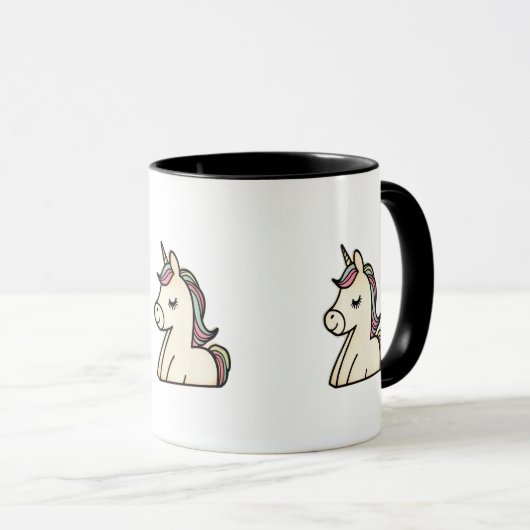 Tasse mit Einhorndesign (VorderseiteRechts)