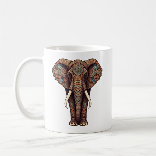 Tasse mit Elefantendesign (Links)
